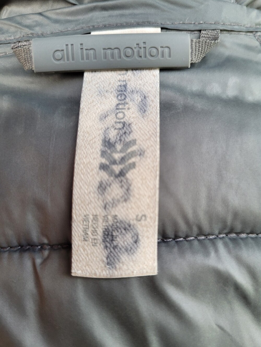 All in Motion 3M Thinsulate Silver Kids S Pewter Quilted Mediumweight Jacket - Picture 13 of 13
